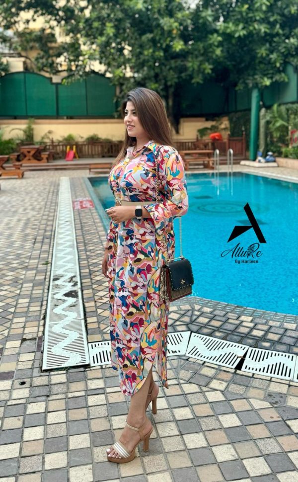 Swirl Shirt Dress