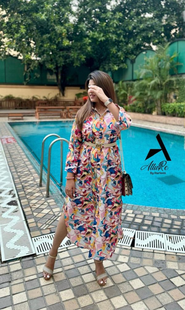 Swirl Shirt Dress