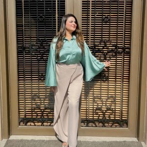 Satin Flared Shirt