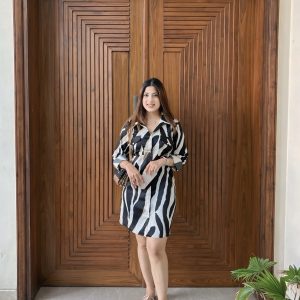 Inkflow shirt dress