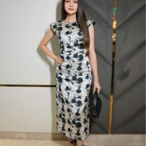 High gloss dress