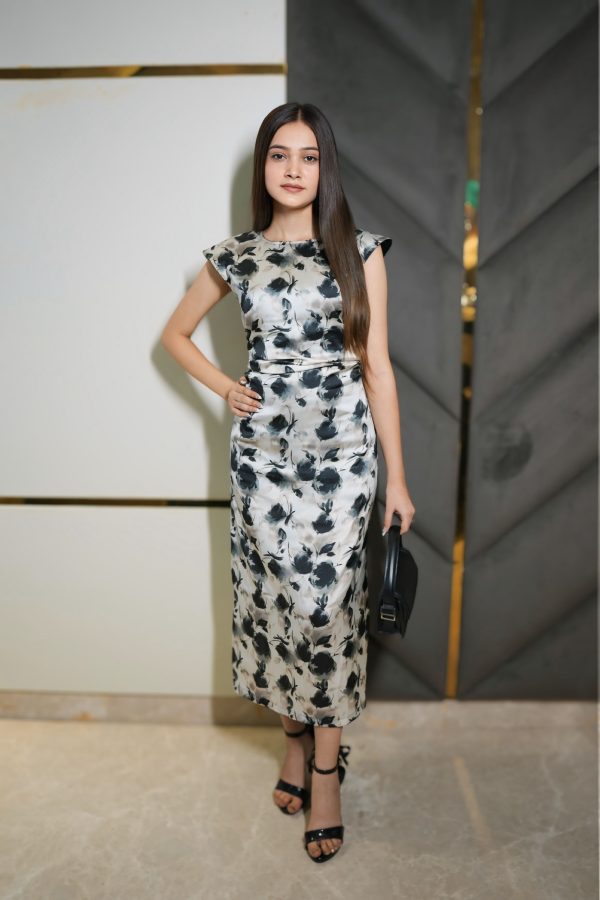 High gloss dress