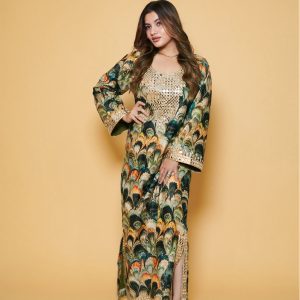 Emerald glow kaftan