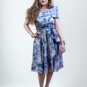 Ocean marble dress