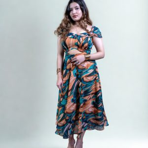 Molten marble dress