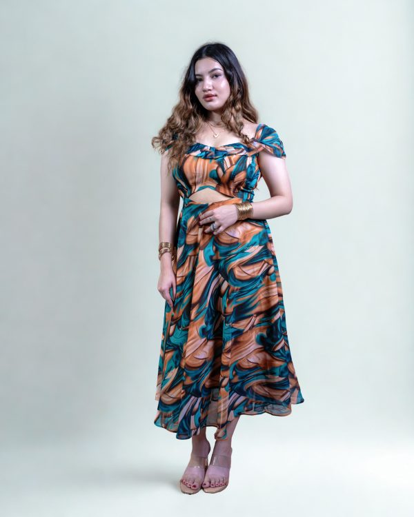Molten marble dress