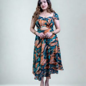 Molten marble dress