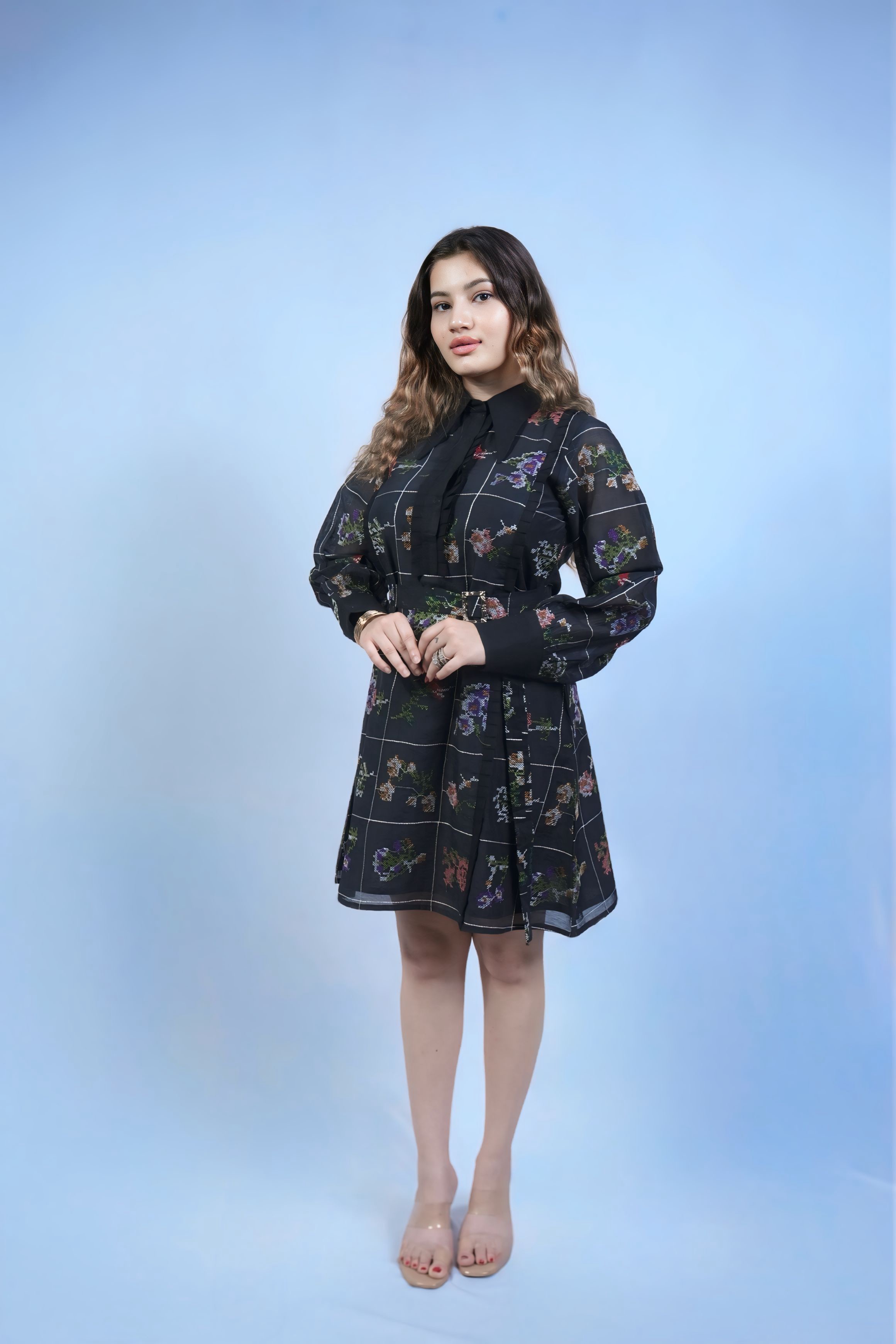 Noir garden dress