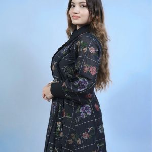 Noir garden dress