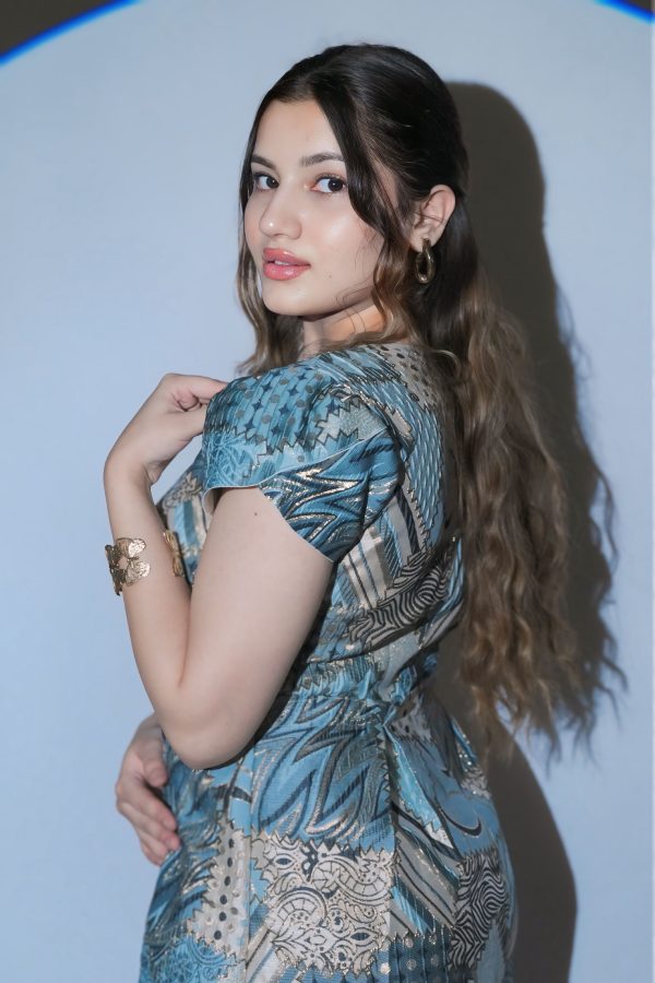Blue mosaic dress