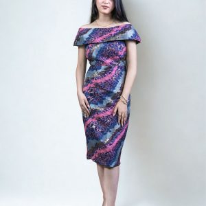 Orchid marble dress