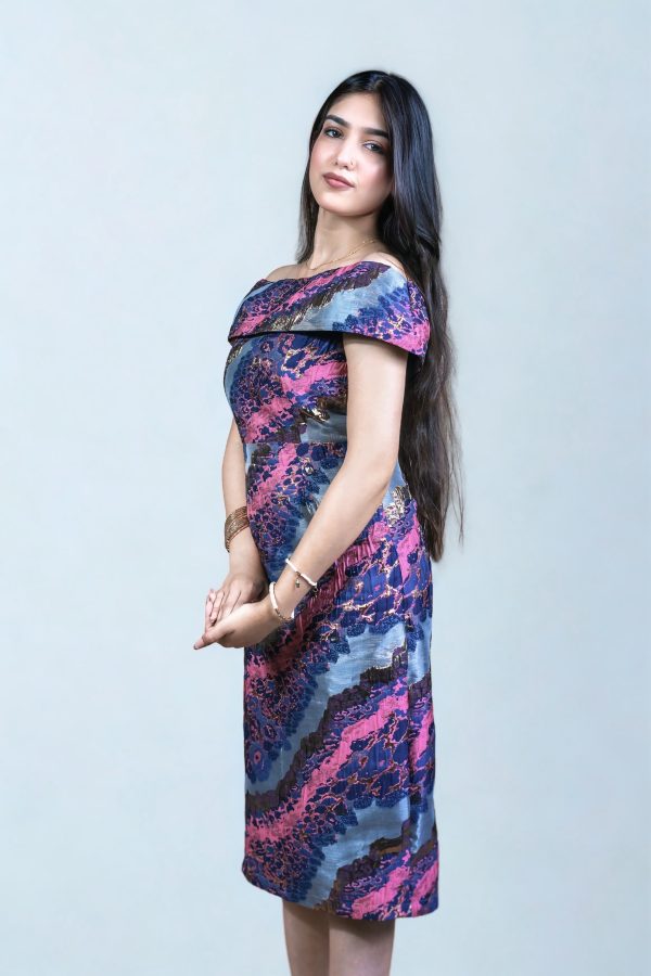 Orchid marble dress