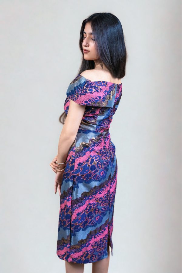 Orchid marble dress