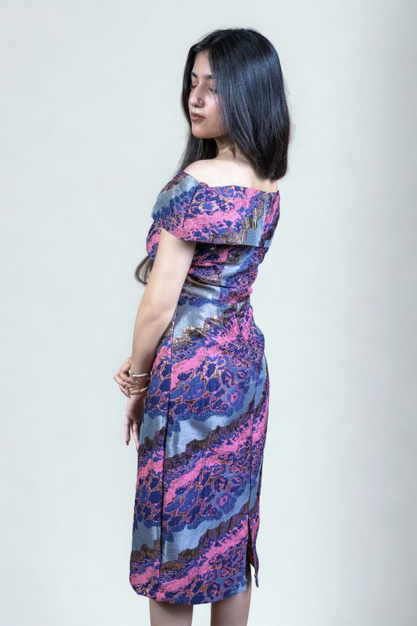 Orchid marble dress