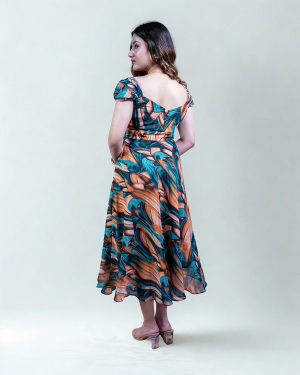 Molten marble dress