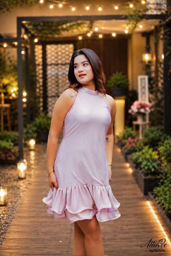Blush Cascade dress